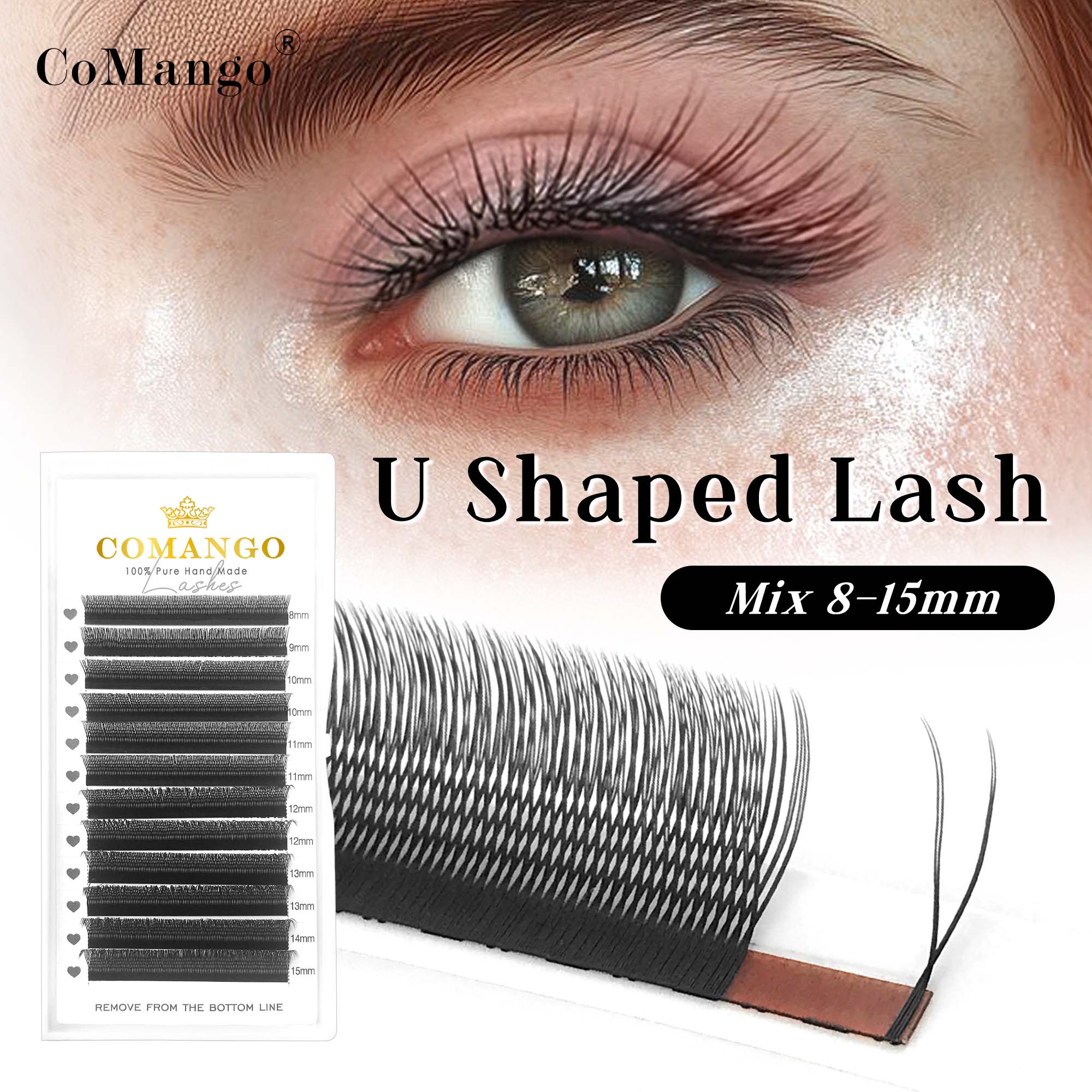 Eyelash Extension Yelix - CoMango U YY Lashes Natural False