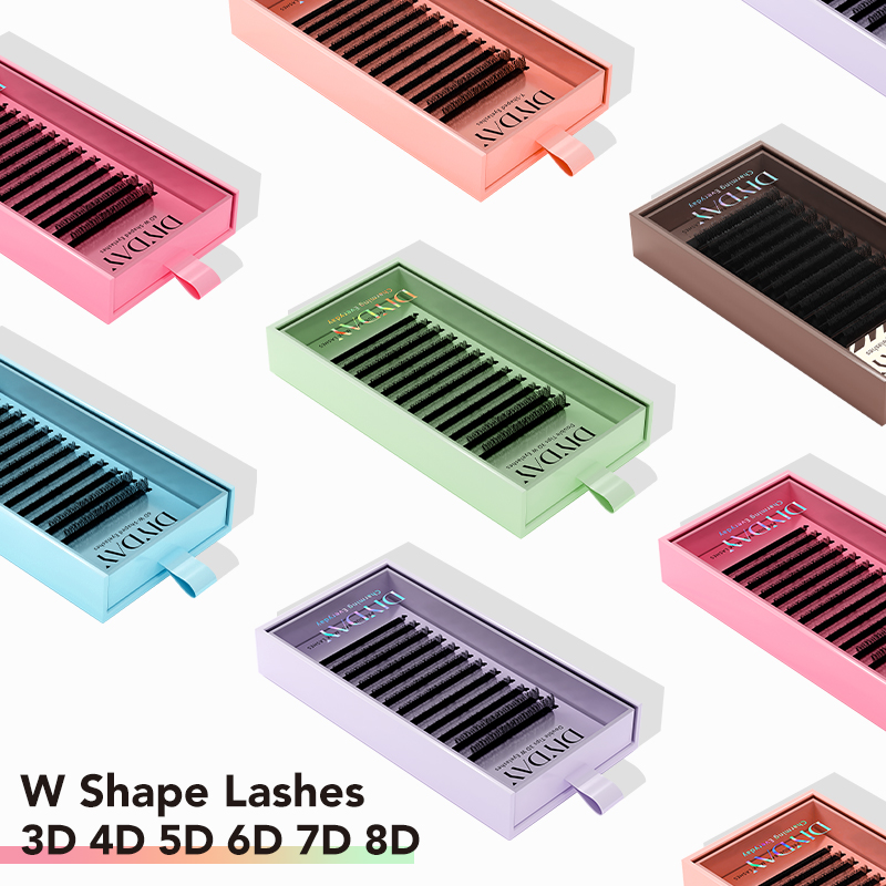 Individual Lash Tray - DIYDAY W Shaped Eyelash Extension Premade