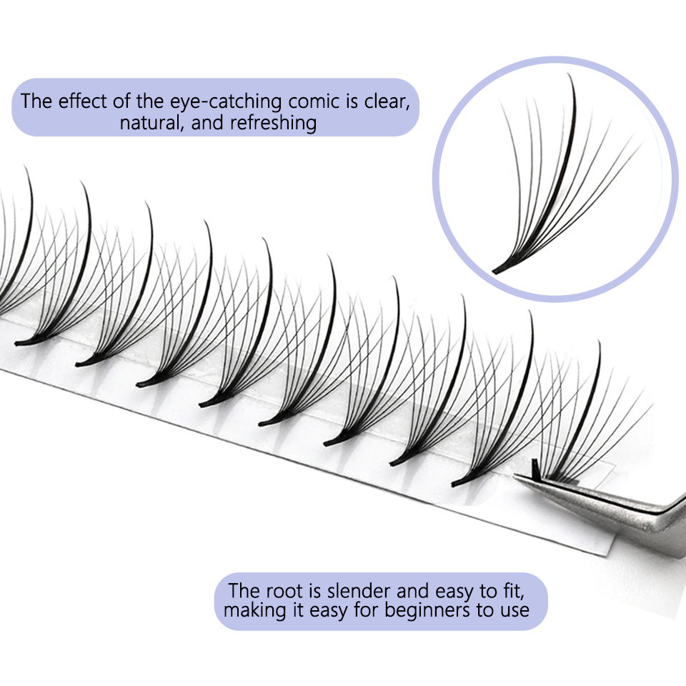 AGUUD Pointy Base Wispy Premad - Individual Lash Tray review and price