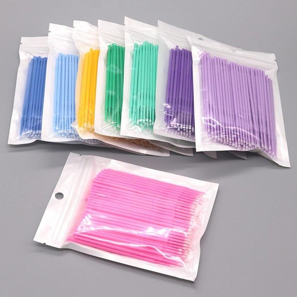 100pcs/lot Micro Brushes Make  - Eyelash Extension Adhesive review and price