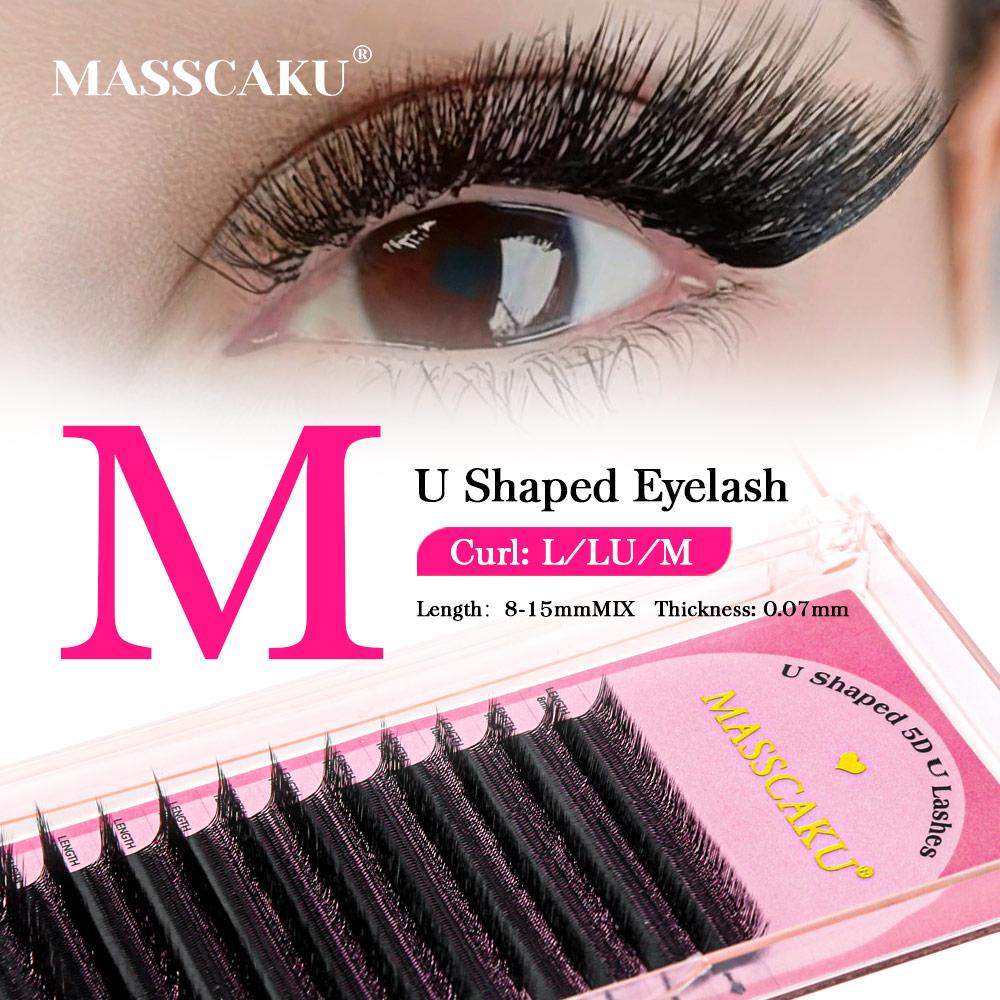 MASSCAKU 3D 4D 5D L/LU/M U-Sha - Eyelash Extension Yelix review and price