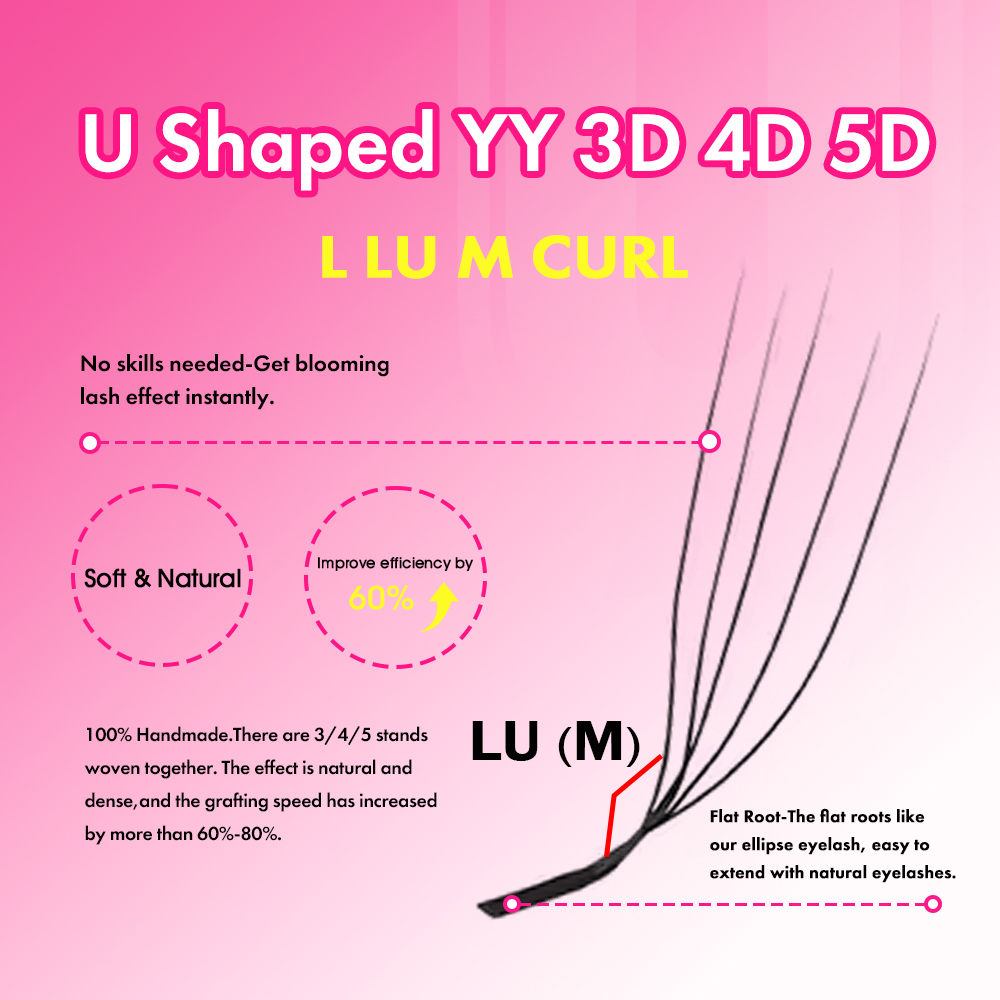 MASSCAKU 3D 4D 5D L/LU/M U-Sha - Eyelash Extension Yelix review and price