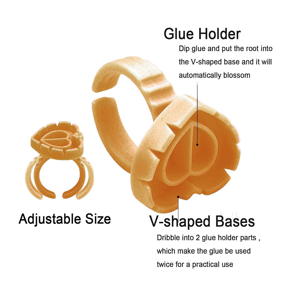 500PCS Glue Rings for Lash Ext - Eyelash Extension Maps review and price