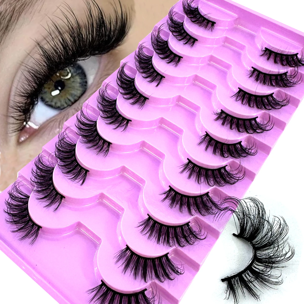 AMSDCN new half eye 10 pairs n - Eyelash Extension Cat Eye review and price