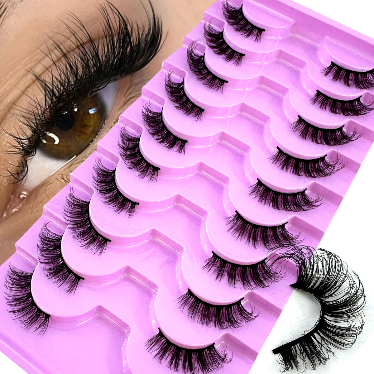 AMSDCN new half eye 10 pairs n - Eyelash Extension Cat Eye review and price