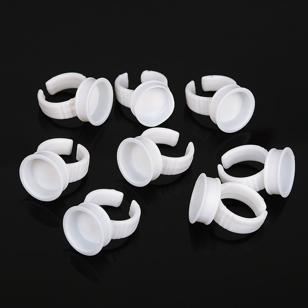 100PCS Tattoo Rings Cups Dispo - Eyelash Extension Adhesive review and price