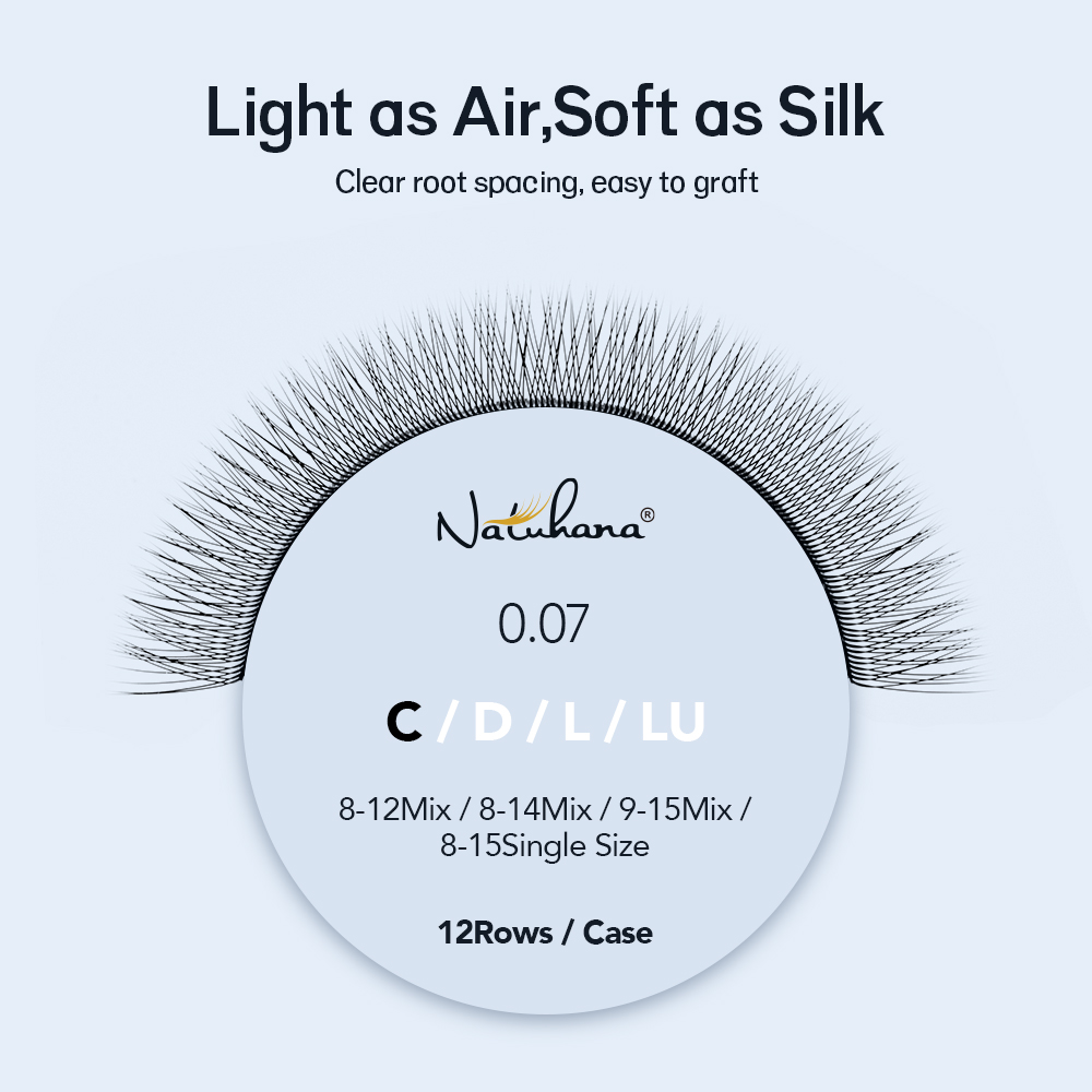 NATUHANA Single Tip 2D YY Lash - Eyelash Extension Yelix review and price