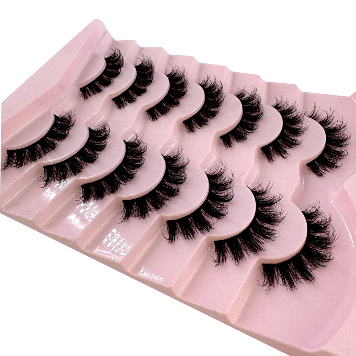 AMSDCN 7 Pairs Fluffy Cat Eye  - Eyelash Extension Cat Eye review and price