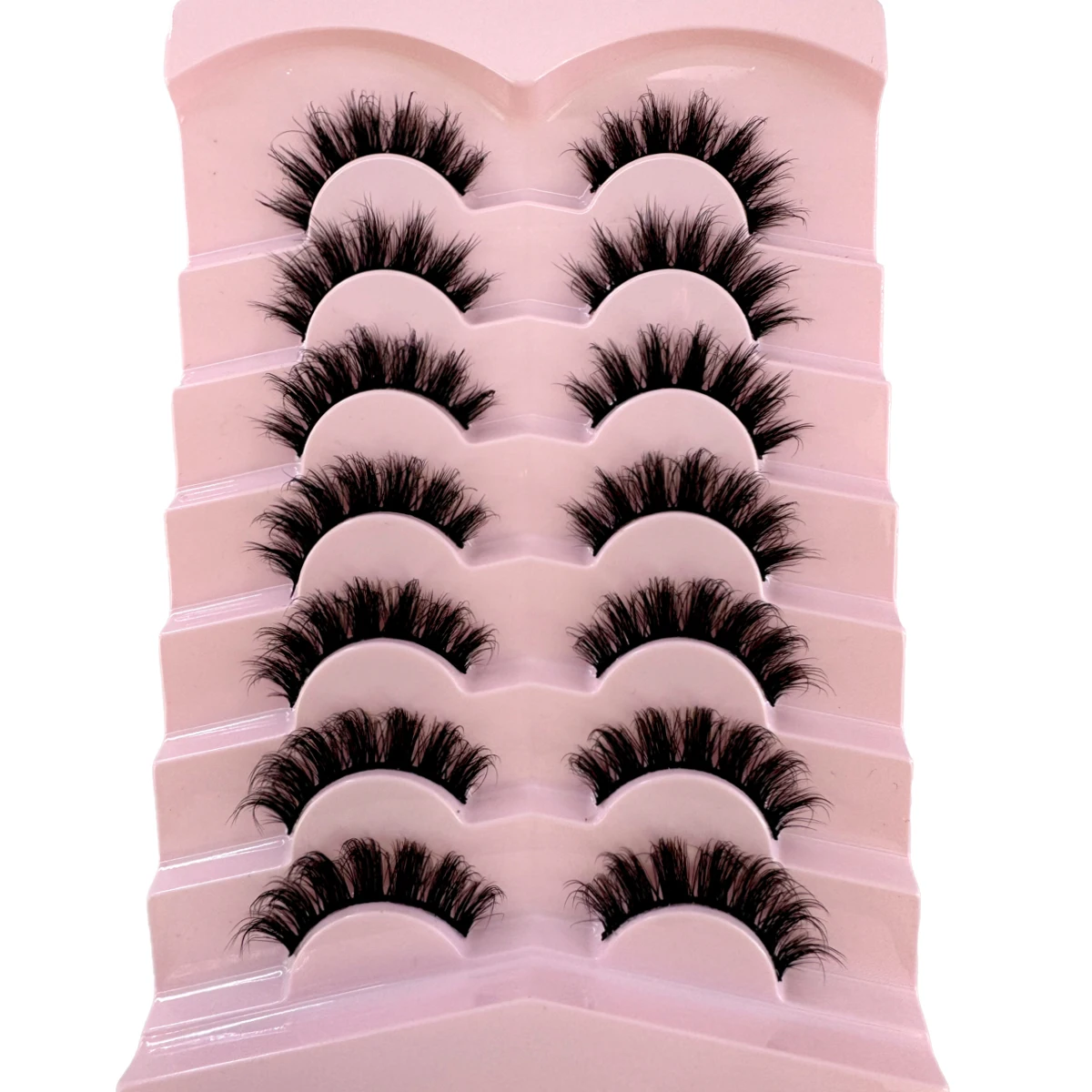 AMSDCN 7 Pairs Fluffy Cat Eye  - Eyelash Extension Cat Eye review and price