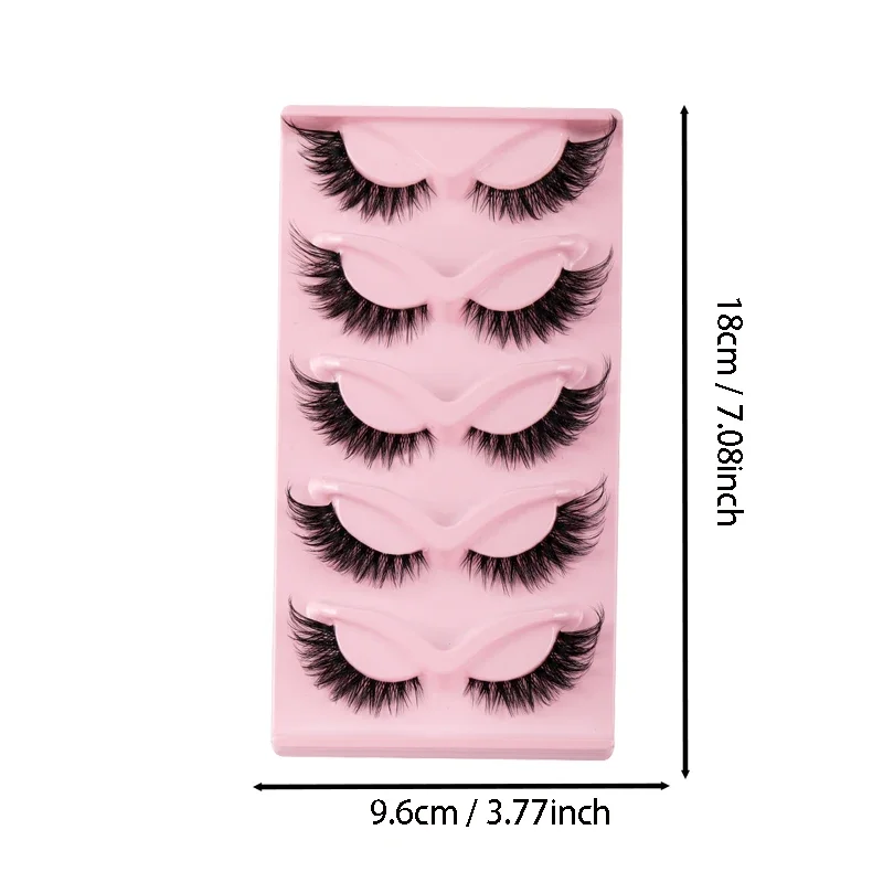 5 Pairs Cat Eye Lashes Faux Mi - Eyelash Extension Cat Eye review and price