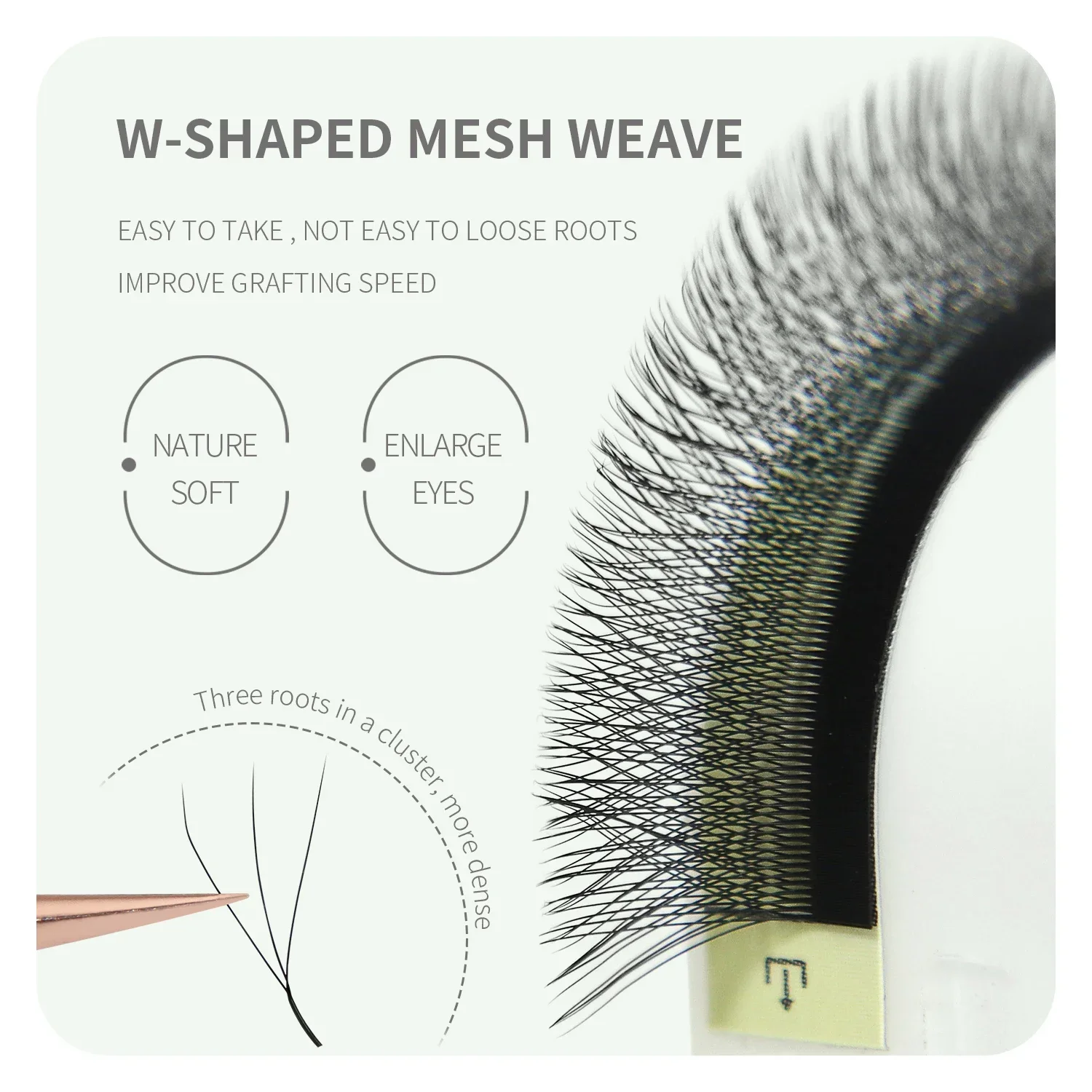 ANNAFRIS Brown W Shape Lash Ex - Eyelash Extension Yelix review and price
