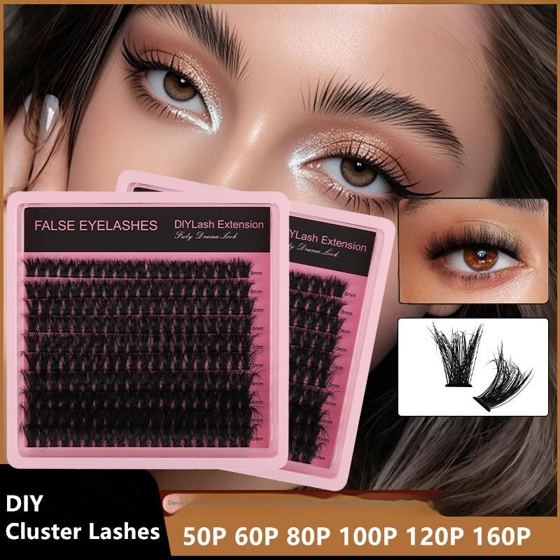 New 10Row 140 Clusters Fluffy  - Eyelash Extensions review and price