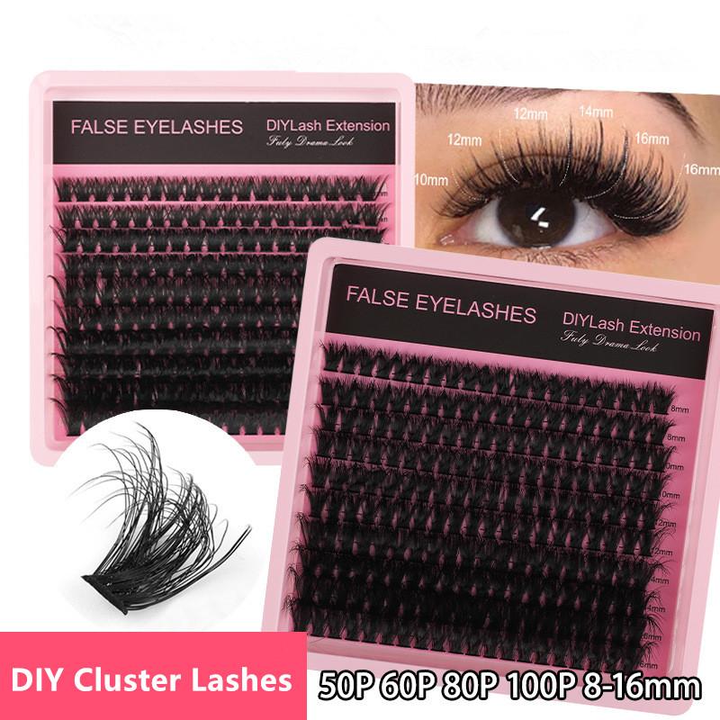 New 10Row 140 Clusters Fluffy  - Eyelash Extensions review and price