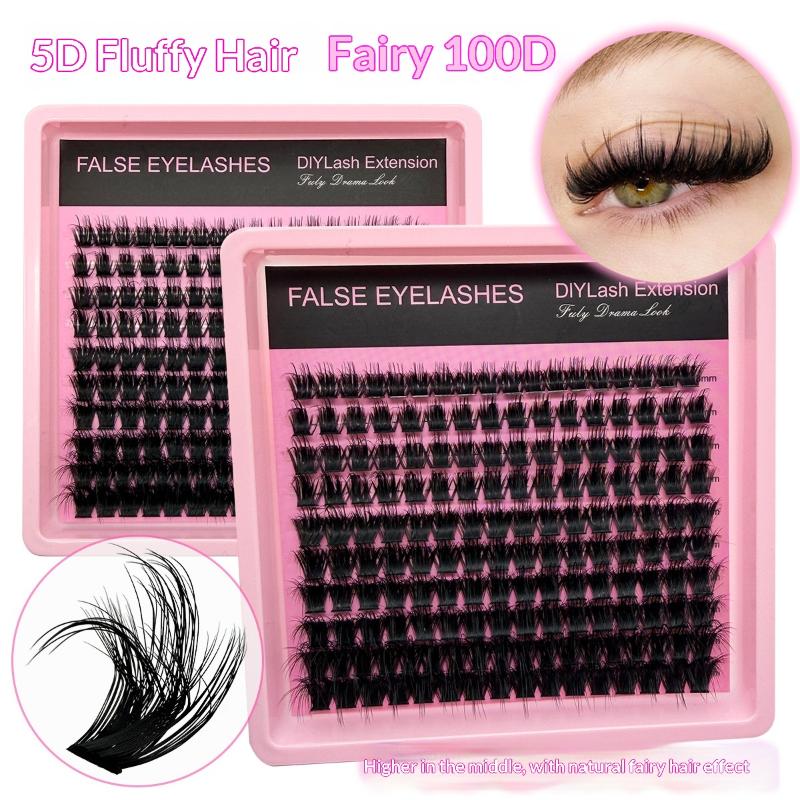 New 10Row 140 Clusters Fluffy  - Eyelash Extensions review and price
