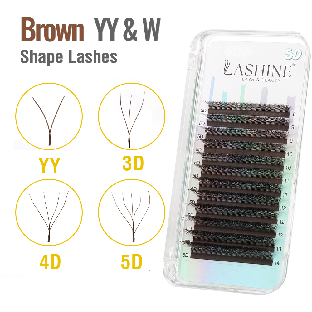 LASHINE Brown YY/3D/4D/5D W Sh - Eyelash Extension Yelix review and price